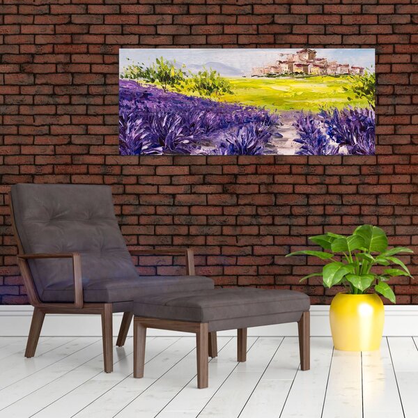 Tablou - Provence, Franța, pictură în ulei (120x50 cm)
