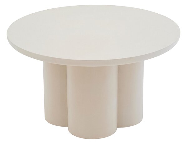 Măsuță de cafea rotundă Cylindus 80 cm - bej