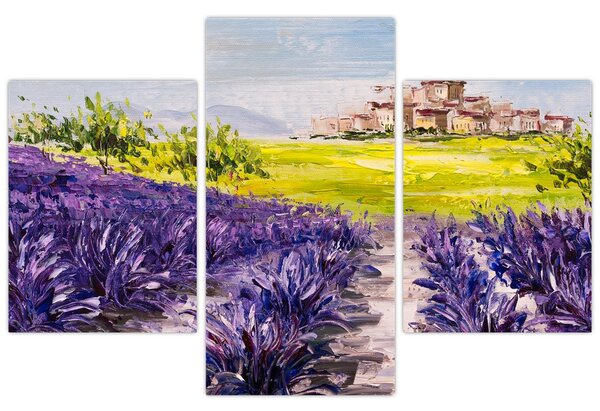 Tablou - Provence, Franța, pictură în ulei (90x60 cm)