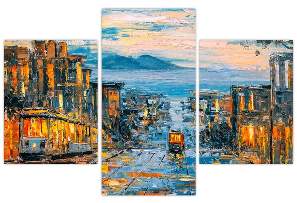 Tablou - Telecabină, San Francisco (90x60 cm)