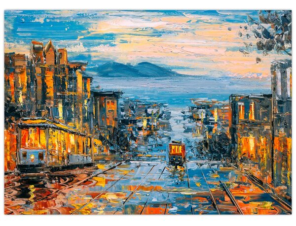 Tablou - Telecabină, San Francisco (70x50 cm)