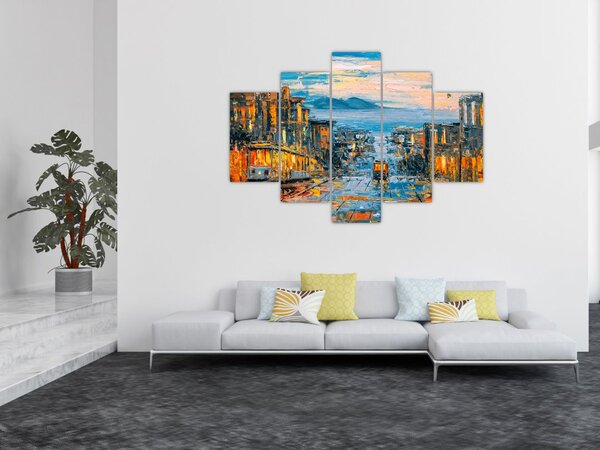 Tablou - Telecabină, San Francisco (150x105 cm)
