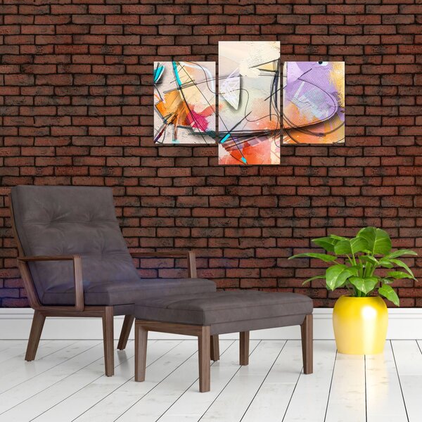 Tablou - Abstract, pasăre (90x60 cm)