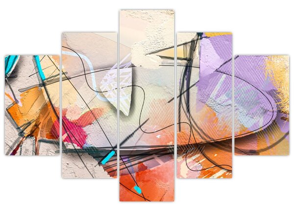 Tablou - Abstract, pasăre (150x105 cm)