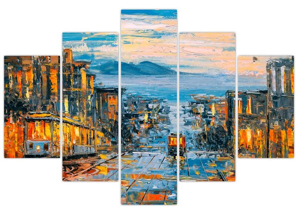 Tablou - Telecabină, San Francisco (150x105 cm)
