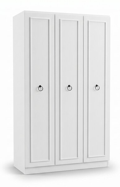 Dulap Haine Adore Hampton, 3 usi, Alb, 103x185x52 cm