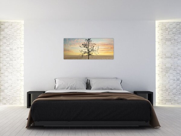 Tablou - Copac în deșert (120x50 cm)