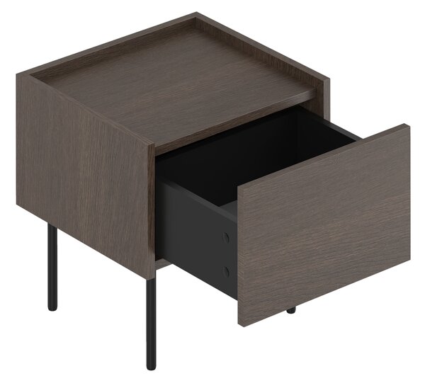 Noptieră Dunari cu sertar 45 cm - stejar dunin