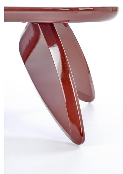 Măsuță de cafea dreptunghiulară Lumis 120 cm - burgund