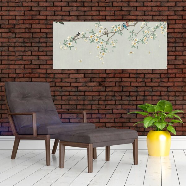 Tablou - Adunarea păsărilor (120x50 cm)