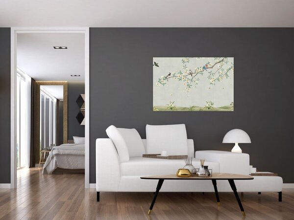Tablou - Adunarea păsărilor (90x60 cm)