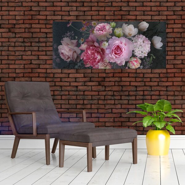 Tablou - Flori de grădină (120x50 cm)
