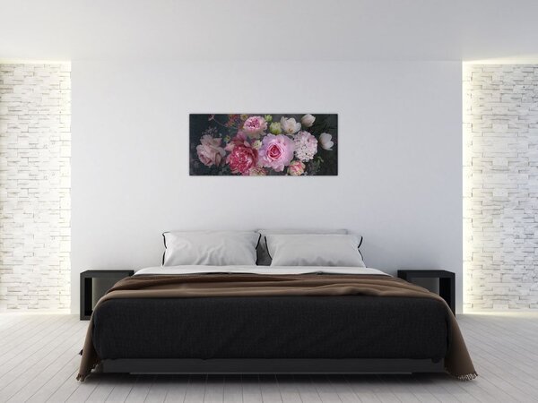 Tablou - Flori de grădină (120x50 cm)