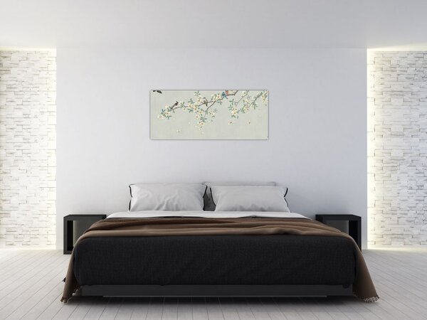 Tablou - Adunarea păsărilor (120x50 cm)