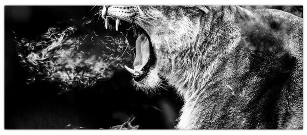 Tablou - Portretul unei leoaice (120x50 cm)
