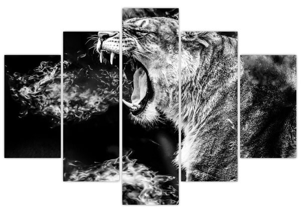 Tablou - Portretul unei leoaice (150x105 cm)