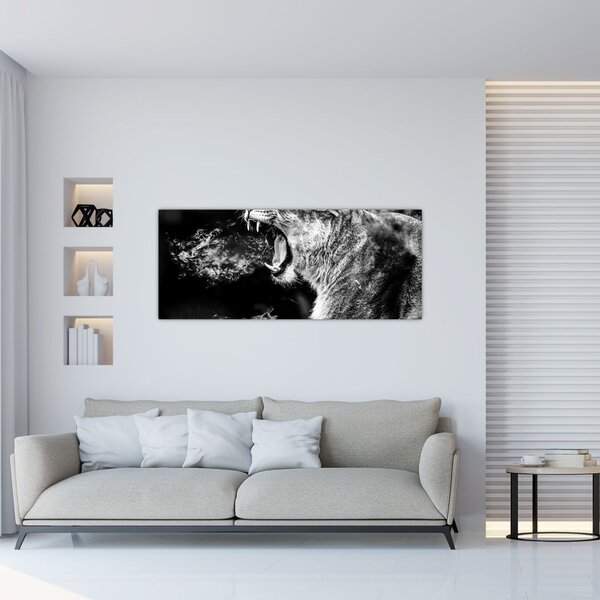 Tablou - Portretul unei leoaice (120x50 cm)
