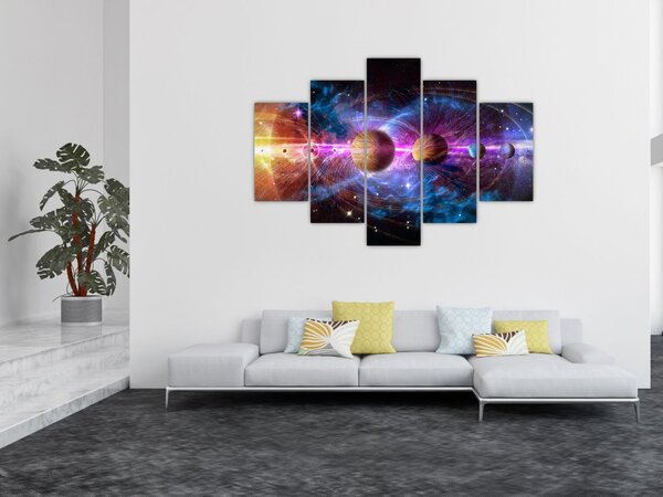 Tablou - Sistemul solar (150x105 cm)