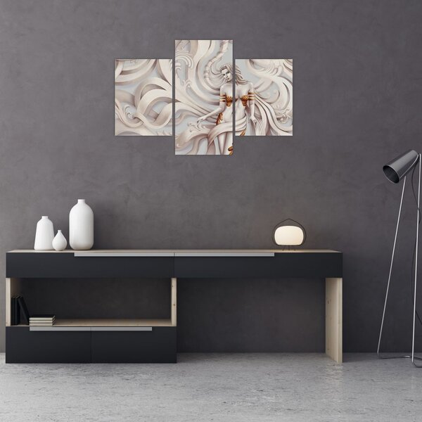 Tablou - Zeița motiv floral (90x60 cm)