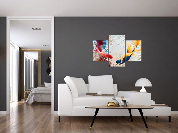 Tablou - Pești războinci (90x60 cm)