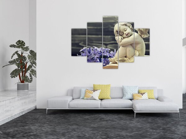 Tablou - Înger cu floare (150x105 cm)