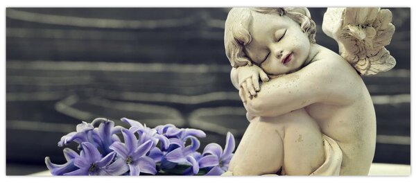 Tablou - Înger cu floare (120x50 cm)