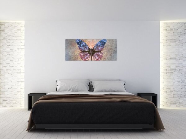Tablou - Fluture steampunk (120x50 cm)
