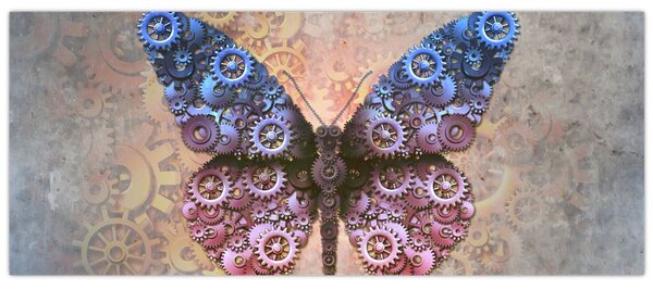 Tablou - Fluture steampunk (120x50 cm)