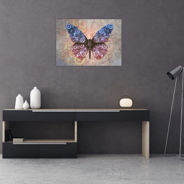 Tablou - Fluture steampunk (70x50 cm)