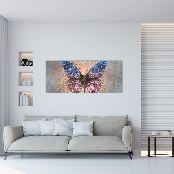 Tablou - Fluture steampunk (120x50 cm)