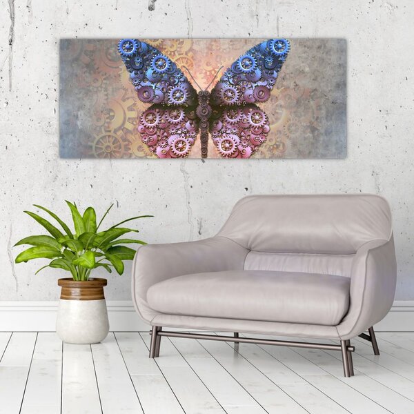 Tablou - Fluture steampunk (120x50 cm)