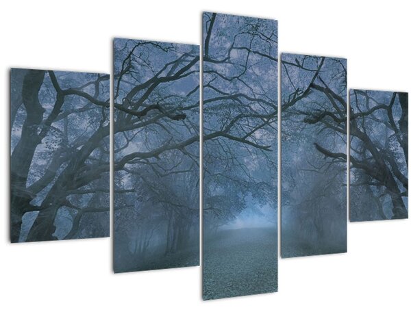 Tablou - Pădurea în ceață (150x105 cm)