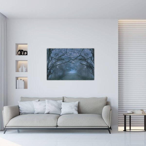Tablou - Pădurea în ceață (90x60 cm)
