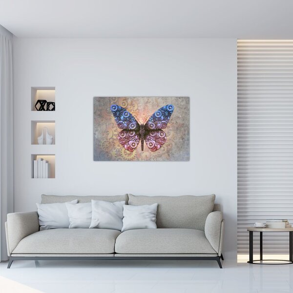 Tablou - Fluture steampunk (90x60 cm)
