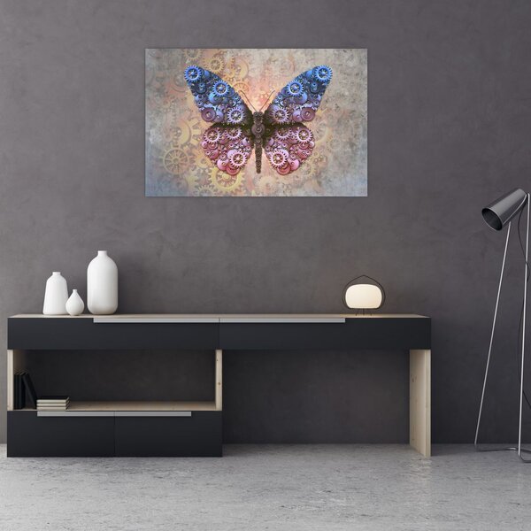 Tablou - Fluture steampunk (90x60 cm)