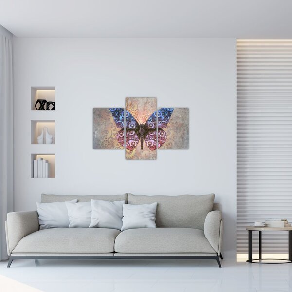 Tablou - Fluture steampunk (90x60 cm)