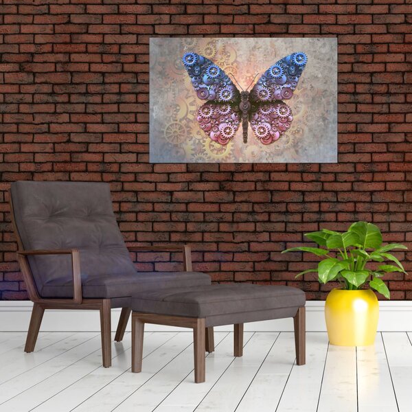Tablou - Fluture steampunk (90x60 cm)