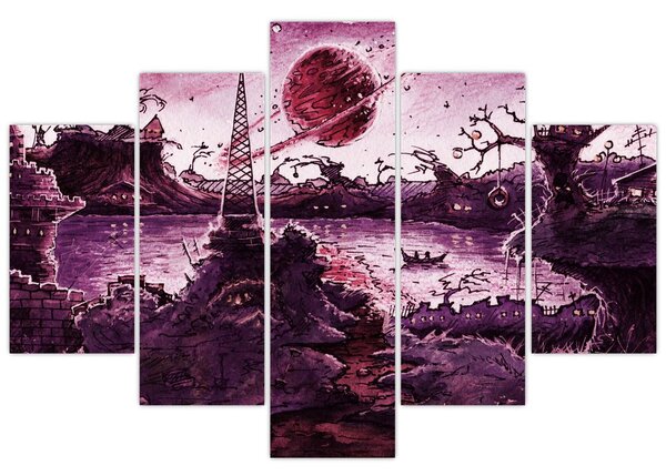 Tablou - Sat fermecat (150x105 cm)