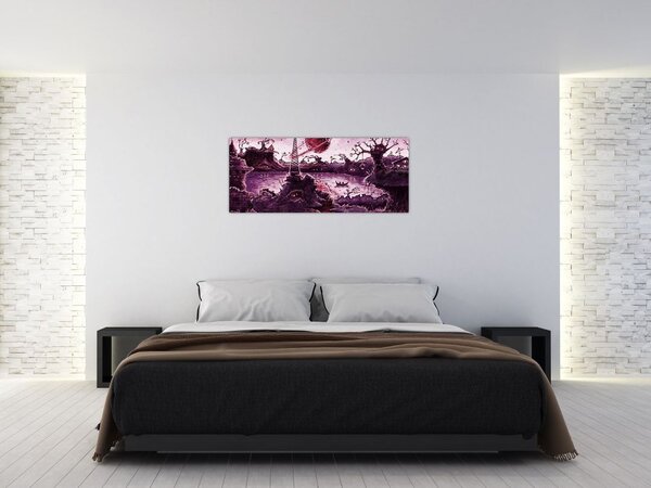 Tablou - Sat fermecat (120x50 cm)