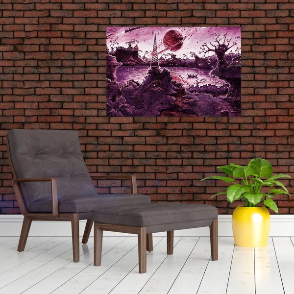 Tablou - Sat fermecat (90x60 cm)