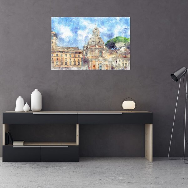 Tablou - Biserica Santa Maria di Loreto, Roma, Italia (90x60 cm)