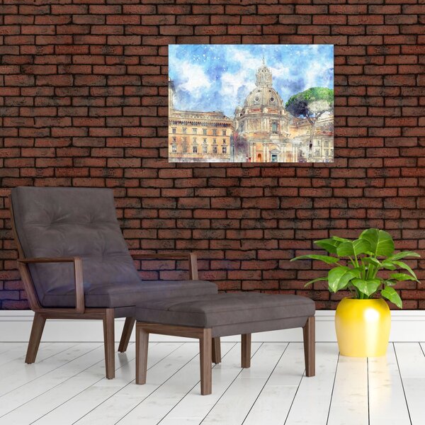 Tablou - Biserica Santa Maria di Loreto, Roma, Italia (70x50 cm)