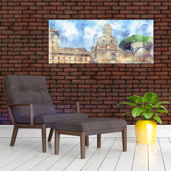 Tablou - Biserica Santa Maria di Loreto, Roma, Italia (120x50 cm)