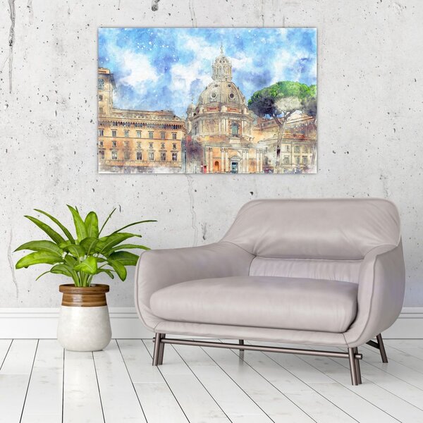 Tablou - Biserica Santa Maria di Loreto, Roma, Italia (90x60 cm)