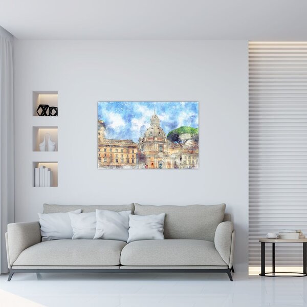 Tablou - Biserica Santa Maria di Loreto, Roma, Italia (90x60 cm)