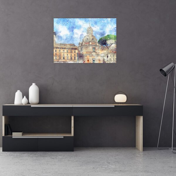 Tablou - Biserica Santa Maria di Loreto, Roma, Italia (70x50 cm)