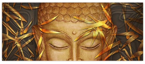 Tablou - Buddha de aur (120x50 cm)