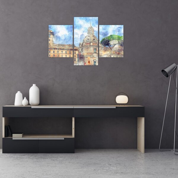 Tablou - Biserica Santa Maria di Loreto, Roma, Italia (90x60 cm)
