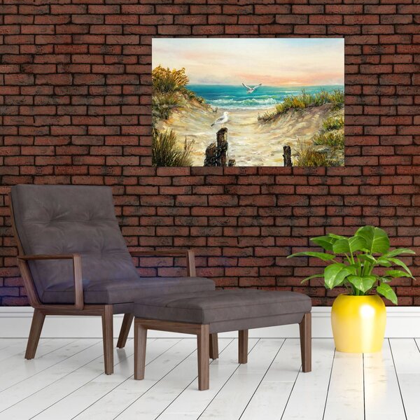 Tablou - Plaja cu nisip (90x60 cm)