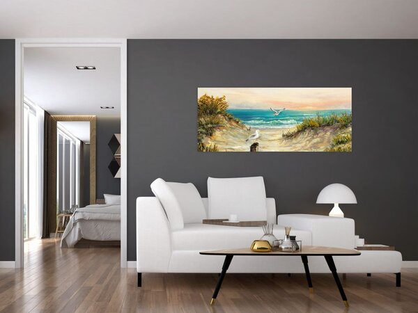 Tablou - Plaja cu nisip (120x50 cm)